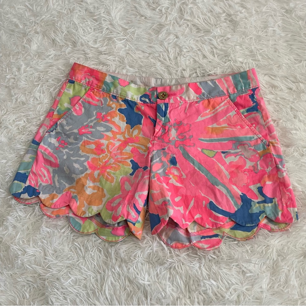 Lilly Pulitzer The Buttercup Short Woman’s 0 Tropical Pockets